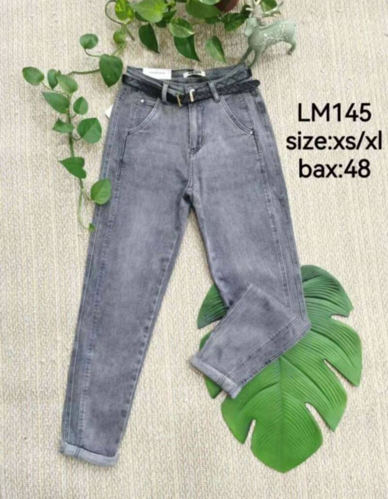 Spodnie damskie jeansy Roz XS-XL, 1 Kolor Paczka 12 szt